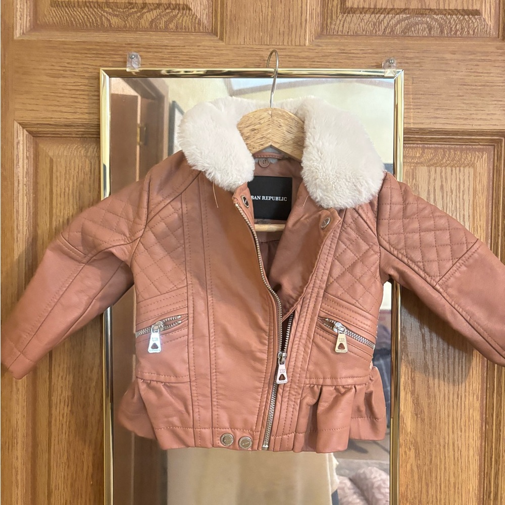 Urban Republic Kids Tan Jacket with White Collar